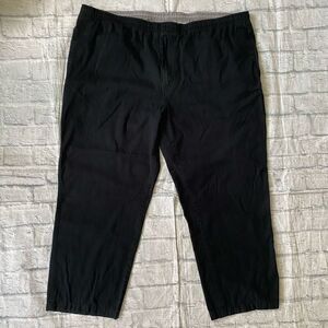 Haband Active Joe men XL pull on chino pants w/elastic drawstring waist black